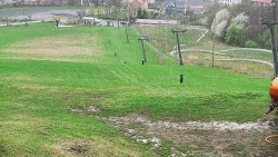 Horní část sjezdovky skiareálu Hlubočky