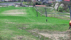 Horní část sjezdovky skiareálu Hlubočky