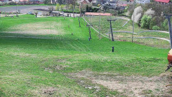 Horní část sjezdovky skiareálu Hlubočky