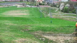 Horní část sjezdovky skiareálu Hlubočky