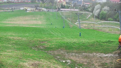 Horní část sjezdovky skiareálu Hlubočky
