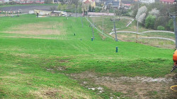 Horní část sjezdovky skiareálu Hlubočky