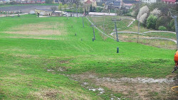 Horní část sjezdovky skiareálu Hlubočky