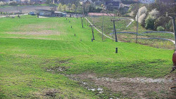 Horní část sjezdovky skiareálu Hlubočky