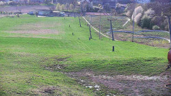 Horní část sjezdovky skiareálu Hlubočky