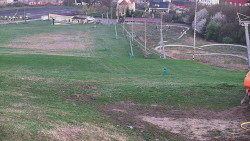 Horní část sjezdovky skiareálu Hlubočky