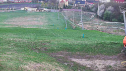 Horní část sjezdovky skiareálu Hlubočky