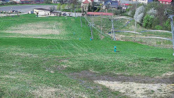 Horní část sjezdovky skiareálu Hlubočky