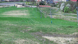 Horní část sjezdovky skiareálu Hlubočky