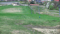 Horní část sjezdovky skiareálu Hlubočky