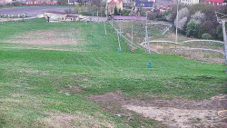 Horní část sjezdovky skiareálu Hlubočky