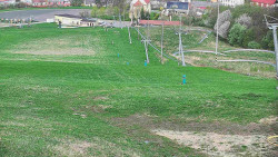 Horní část sjezdovky skiareálu Hlubočky