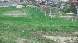 Horní část sjezdovky skiareálu Hlubočky