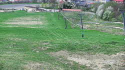 Horní část sjezdovky skiareálu Hlubočky