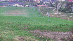 Horní část sjezdovky skiareálu Hlubočky