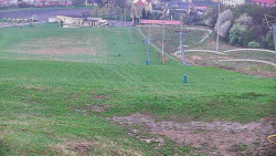 Horní část sjezdovky skiareálu Hlubočky