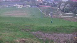 Horní část sjezdovky skiareálu Hlubočky