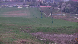 Horní část sjezdovky skiareálu Hlubočky