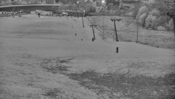 Horní část sjezdovky skiareálu Hlubočky