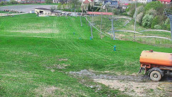 Horní část sjezdovky skiareálu Hlubočky