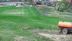 Horní část sjezdovky skiareálu Hlubočky