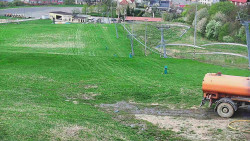 Horní část sjezdovky skiareálu Hlubočky