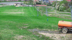 Horní část sjezdovky skiareálu Hlubočky