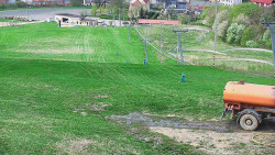 Horní část sjezdovky skiareálu Hlubočky