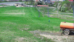 Horní část sjezdovky skiareálu Hlubočky