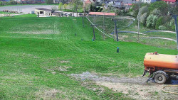 Horní část sjezdovky skiareálu Hlubočky