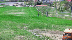 Horní část sjezdovky skiareálu Hlubočky