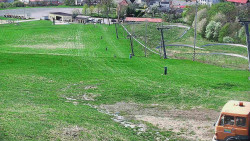 Horní část sjezdovky skiareálu Hlubočky