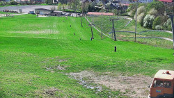 Horní část sjezdovky skiareálu Hlubočky