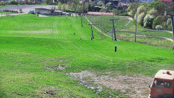 Horní část sjezdovky skiareálu Hlubočky