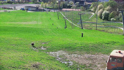 Horní část sjezdovky skiareálu Hlubočky