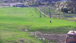 Horní část sjezdovky skiareálu Hlubočky