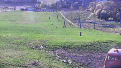 Horní část sjezdovky skiareálu Hlubočky