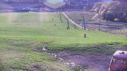 Horní část sjezdovky skiareálu Hlubočky