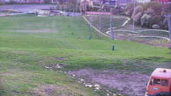 Horní část sjezdovky skiareálu Hlubočky