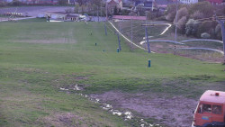 Horní část sjezdovky skiareálu Hlubočky