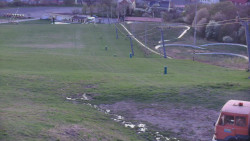 Horní část sjezdovky skiareálu Hlubočky