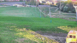 Horní část sjezdovky skiareálu Hlubočky