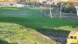 Horní část sjezdovky skiareálu Hlubočky