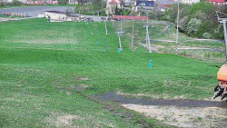 Horní část sjezdovky skiareálu Hlubočky