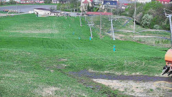 Horní část sjezdovky skiareálu Hlubočky