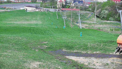 Horní část sjezdovky skiareálu Hlubočky