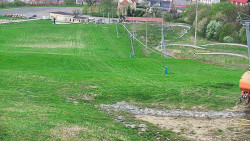 Horní část sjezdovky skiareálu Hlubočky