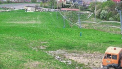 Horní část sjezdovky skiareálu Hlubočky