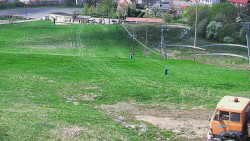 Horní část sjezdovky skiareálu Hlubočky