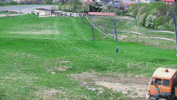 Horní část sjezdovky skiareálu Hlubočky